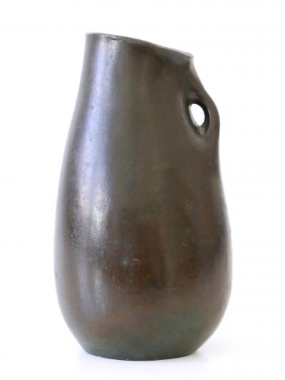 Rare and Elegant Mid Century Modern Bronze Vase Germany 1960s Signed RNR