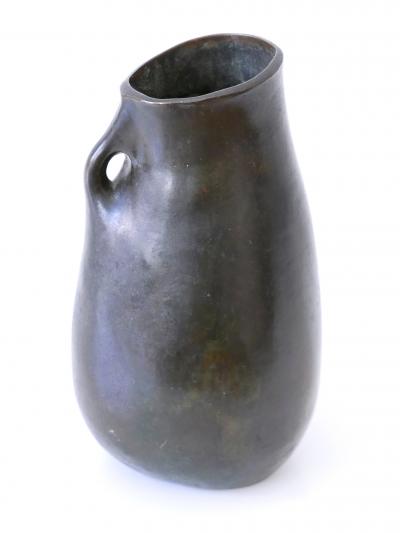 Rare and Elegant Mid Century Modern Bronze Vase Germany 1960s Signed RNR