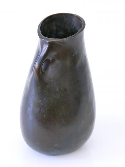 Rare and Elegant Mid Century Modern Bronze Vase Germany 1960s Signed RNR