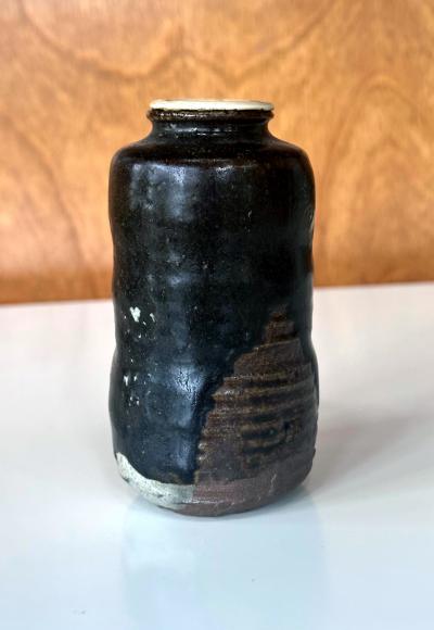 Rare and Fine Antique Japanese Ceramic Ko Satsuma Chaire Tea Caddy