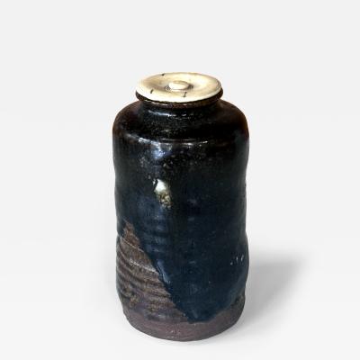Rare and Fine Antique Japanese Ceramic Ko Satsuma Chaire Tea Caddy