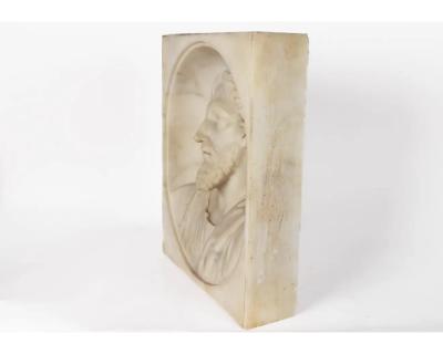 Rare and Important Italian White Marble Bust Sculpture of Jesus Christ C 1850