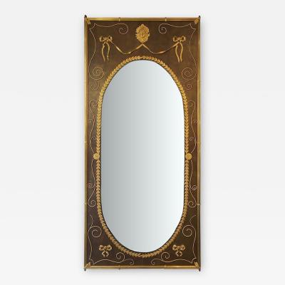 Rare and Important Woodwork Mirror in Louis XVI style circa 1880