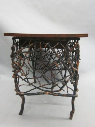 Rare and Unique Modern Craftsman Adirondack Twig Writing Desk