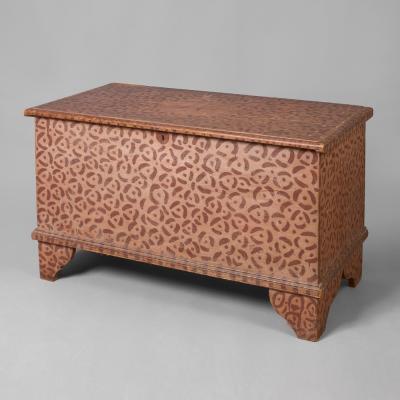 Rare and Unusual Paint Decorated Blanket Chest
