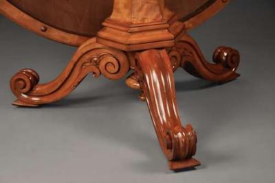 Rare mid 19th century satin birch tilt top breakfast table