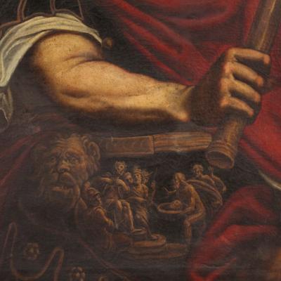 Rare painting portrait of Julius Caesar from the 17th century