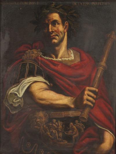 Rare painting portrait of Julius Caesar from the 17th century