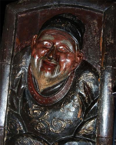 Rare pair of 19th century sconces with Chinese personages