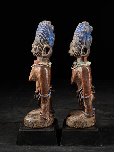 Rare pair of very old Yoruba Ibeji Figures