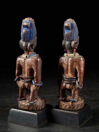 Rare pair of very old Yoruba Ibeji Figures