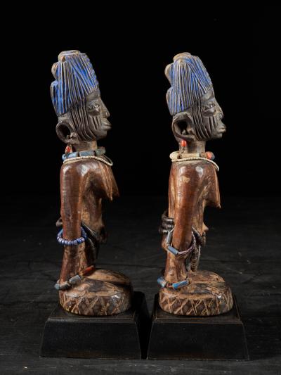 Rare pair of very old Yoruba Ibeji Figures