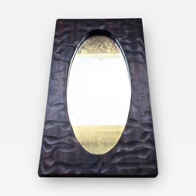 Rarest mirror in solid wood crafted A la gouge 