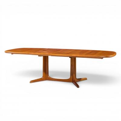 Rasmus Mid Century Danish Teak Expanding Dining Table with 2 Leaves
