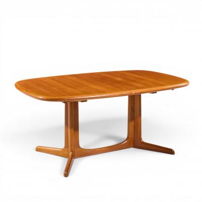 Rasmus Mid Century Danish Teak Expanding Dining Table with 2 Leaves