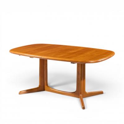 Rasmus Mid Century Danish Teak Expanding Dining Table with 2 Leaves