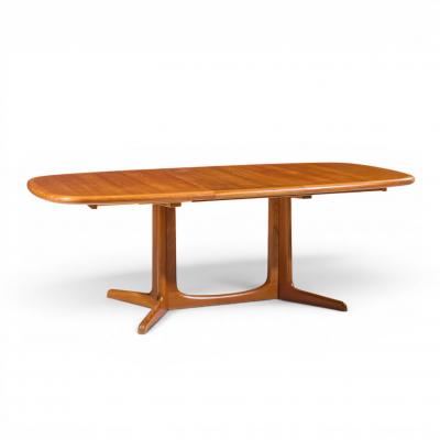 Rasmus Mid Century Danish Teak Expanding Dining Table with 2 Leaves