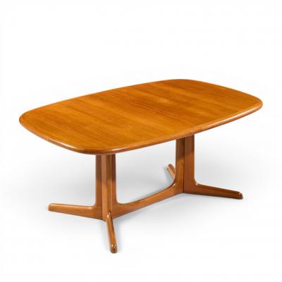 Rasmus Mid Century Danish Teak Expanding Dining Table with 2 Leaves