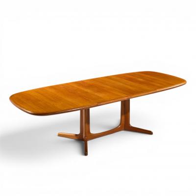 Rasmus Mid Century Danish Teak Expanding Dining Table with 2 Leaves