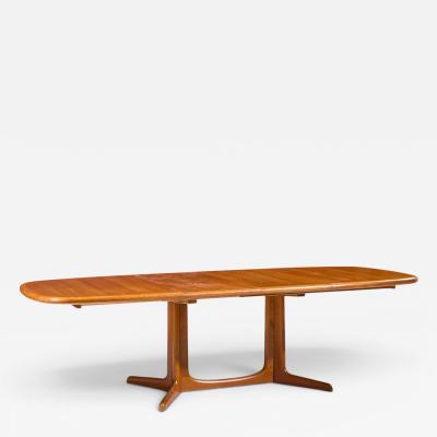Rasmus Mid Century Danish Teak Expanding Dining Table with 2 Leaves