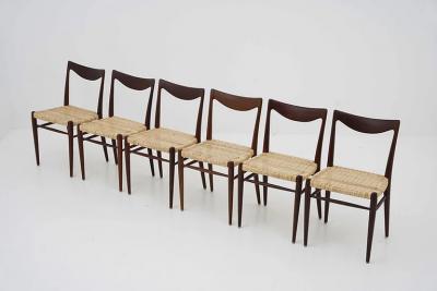 Rastad Relling Scandinavian Midcentury Dining Chairs Bambi by Rastad Relling