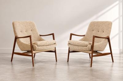 Rastad Relling Set of Lounge Chairs by Rolf Rastad and Adolf Relling Norway 1950s