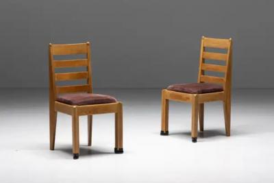 Rationalist Dining Chairs in Oak Holland 1920s