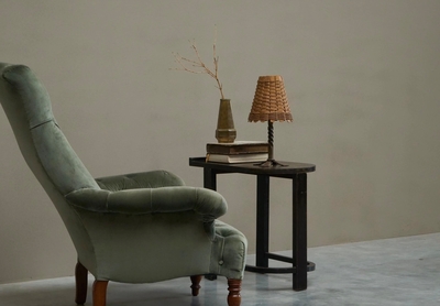 Rationalist Side or Occasional Table in Ebonized Oak 1930s