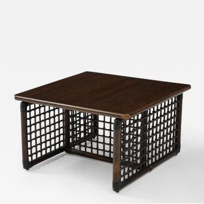 Rattan Coffee Table by Afra Tobia Scarpa for B B Italia