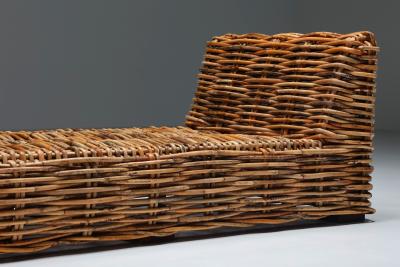 Rattan Day Bed Chaise Longues 1960s