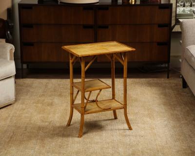 Rattan Decoupage Stand