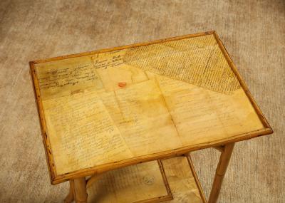 Rattan Decoupage Stand