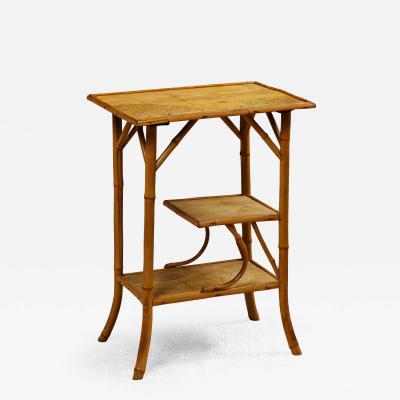 Rattan Decoupage Stand