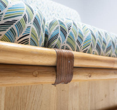 Rattan Sofa by Vivai Del Sud 1970s New Upholstery