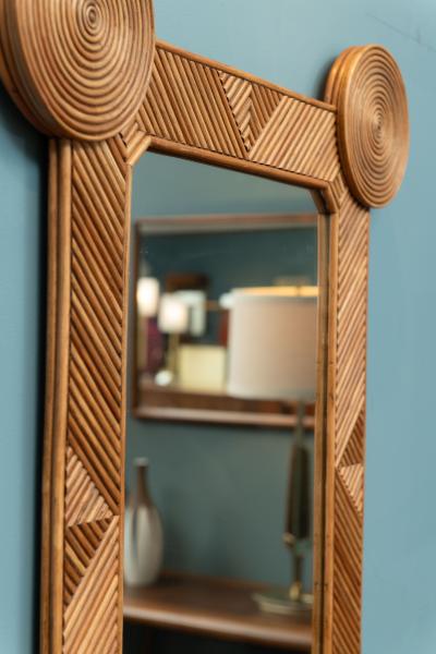 Rattan Wall Mirror by Rene Houben