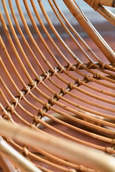 Rattan armchair Italy 1970