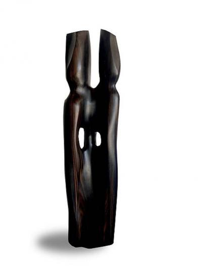 Raul Varnerin Vintage Abstract Sculpture of two combined figures