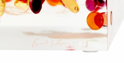 Ray Geary Contemporary Constellation Resin And Pill Cube Sculpture