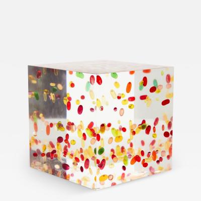 Ray Geary Contemporary Constellation Resin And Pill Cube Sculpture