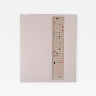 Ray Geary Contemporary White And Translucent Resin And Pill Sculpture