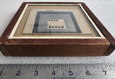 Ray Johnson Ed Ruscha like Word Art done before Ed Ruscha Dove Over Dover 