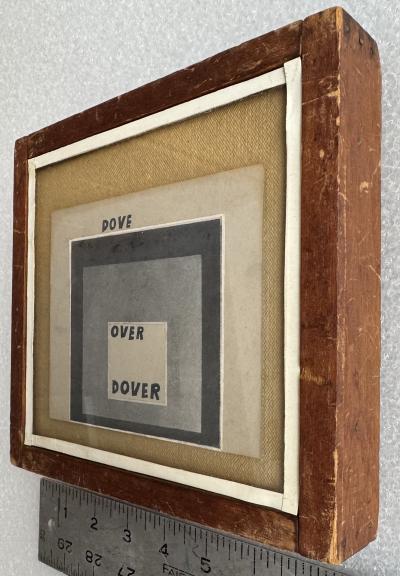 Ray Johnson Ed Ruscha like Word Art done before Ed Ruscha Dove Over Dover 