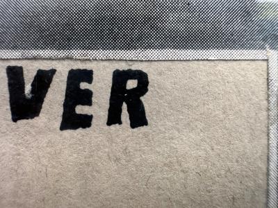 Ray Johnson Ed Ruscha like Word Art done before Ed Ruscha Dove Over Dover 
