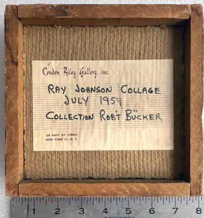 Ray Johnson Ed Ruscha like Word Art done before Ed Ruscha Dove Over Dover 