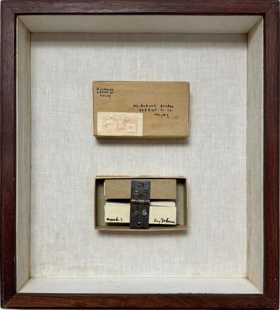 Ray Johnson Mail Art Conceptual Art Box With Hinge Nassau County Museum of Art