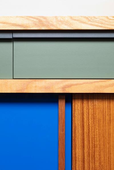 Ray Kappe RK5 Credenza in Red Oak Teak by Original in Berlin Germany 2020