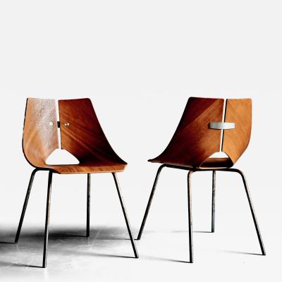 Ray Komai Pair of Ray Komai Side Chairs for J G Furnitures