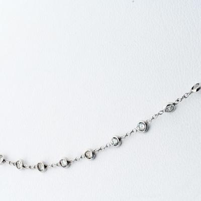 Raymond C Yard 18K White Gold 3 17cttw 16 inches Diamonds by the Yard Necklace