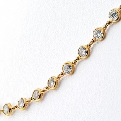 Raymond C Yard 18K Yellow Gold 11 68cttw Diamond By The Yard Diamonds by the Yard Necklace