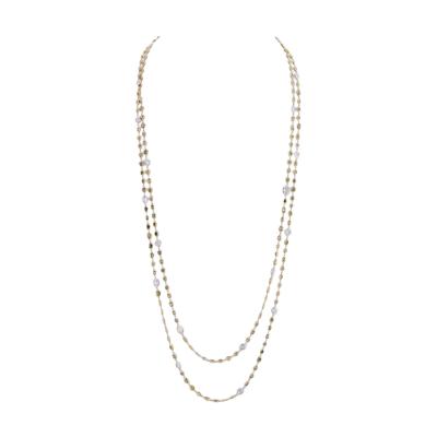 Raymond C Yard Fancycolor Platinum 18K YG 32 carat 56 Inches Fancy Color And White Diamonds